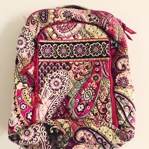 Vera Bradley Laptop Paisley Pink Multi Cotton Back
